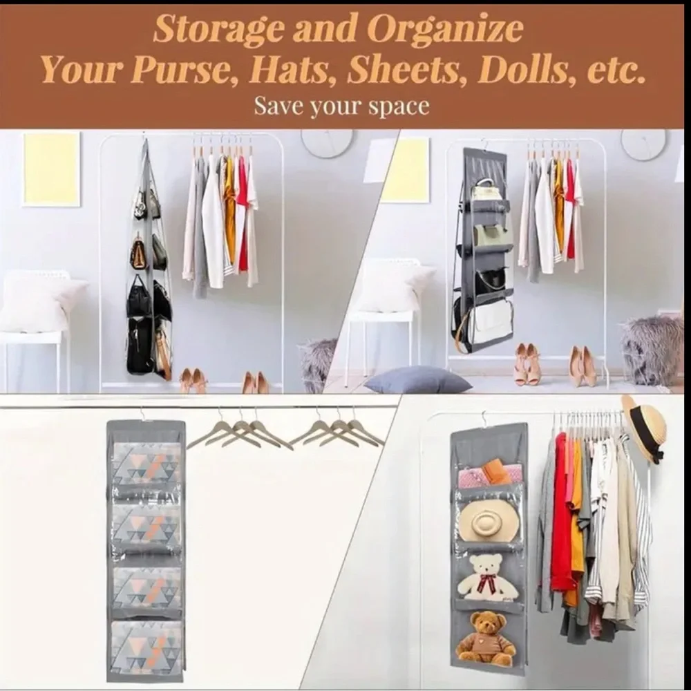Organizer, 1pc, Hanging Storage Organizer for Handbags, Shoes, Jeans, et…